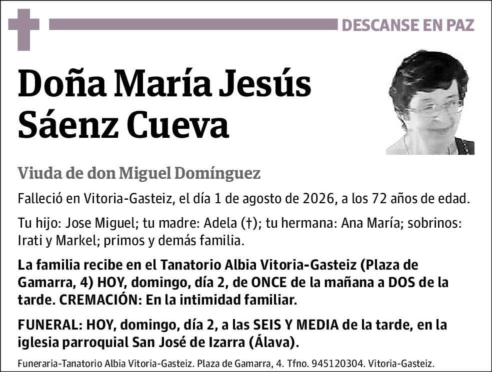 María Jesús Sáenz Cueva