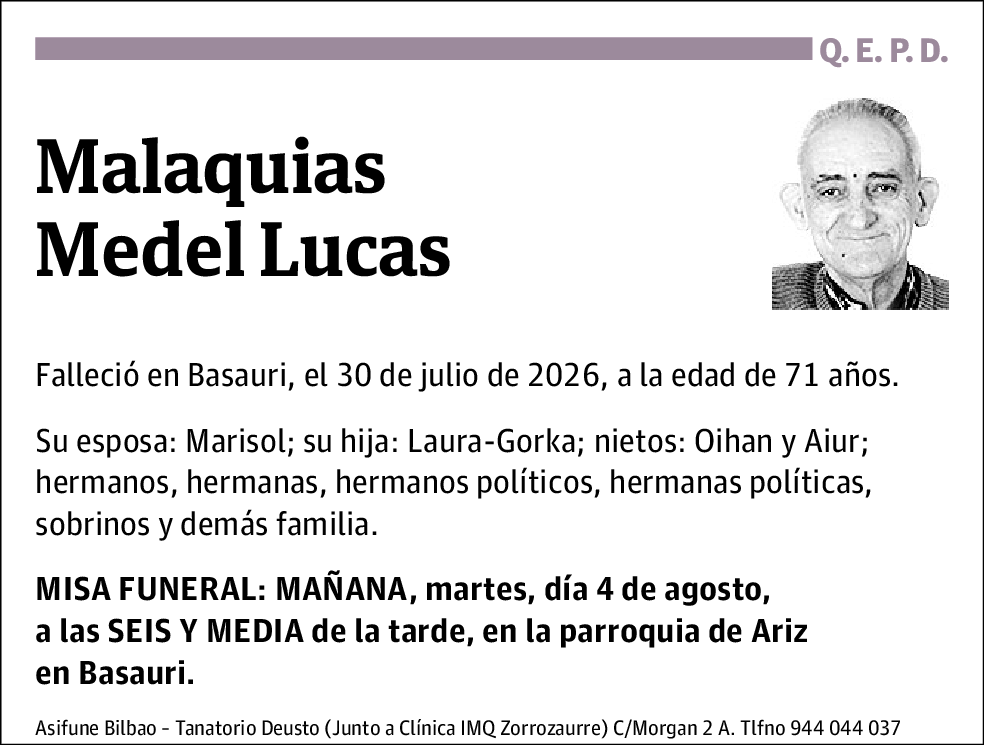 Malaquias Medel Lucas