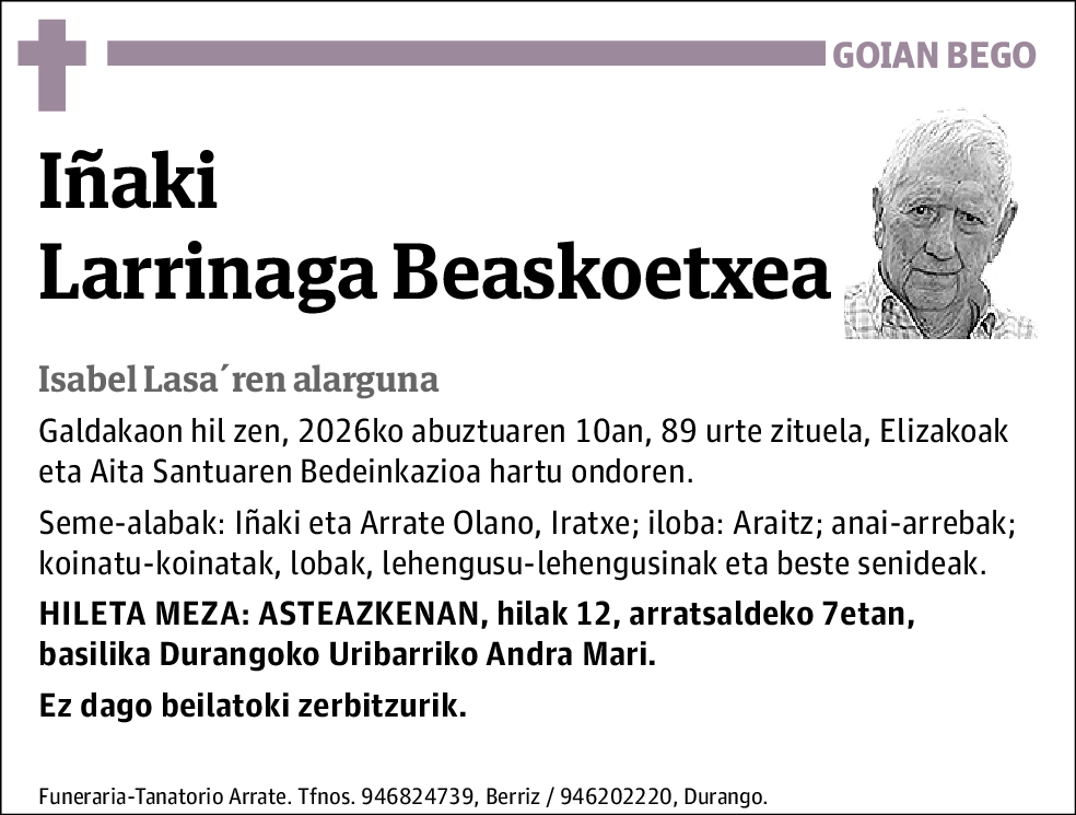Iñaki Larrinaga Beaskoetxea