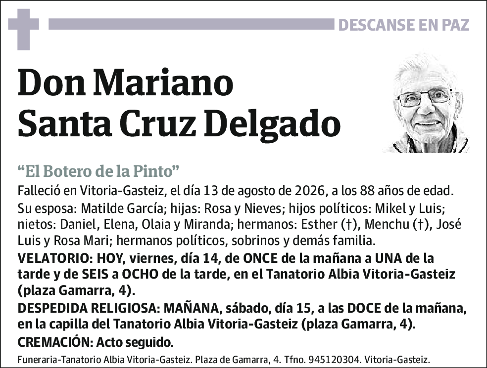 Mariano Santa Cruz Delgado