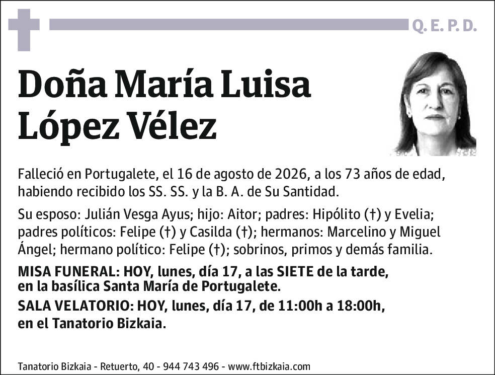 María Luisa Lopez Velez