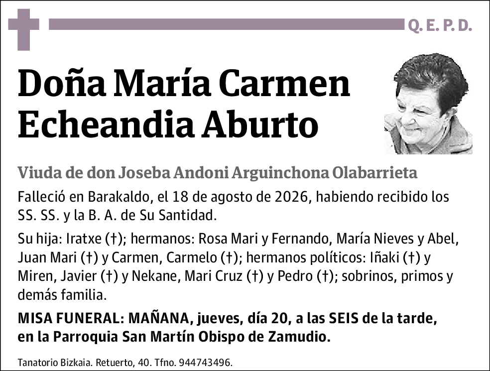 María Carmen Echeandia Aburto