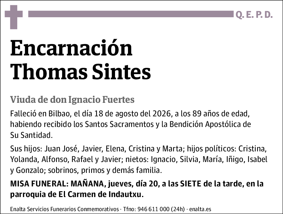 Encarnación Thomas Sintes