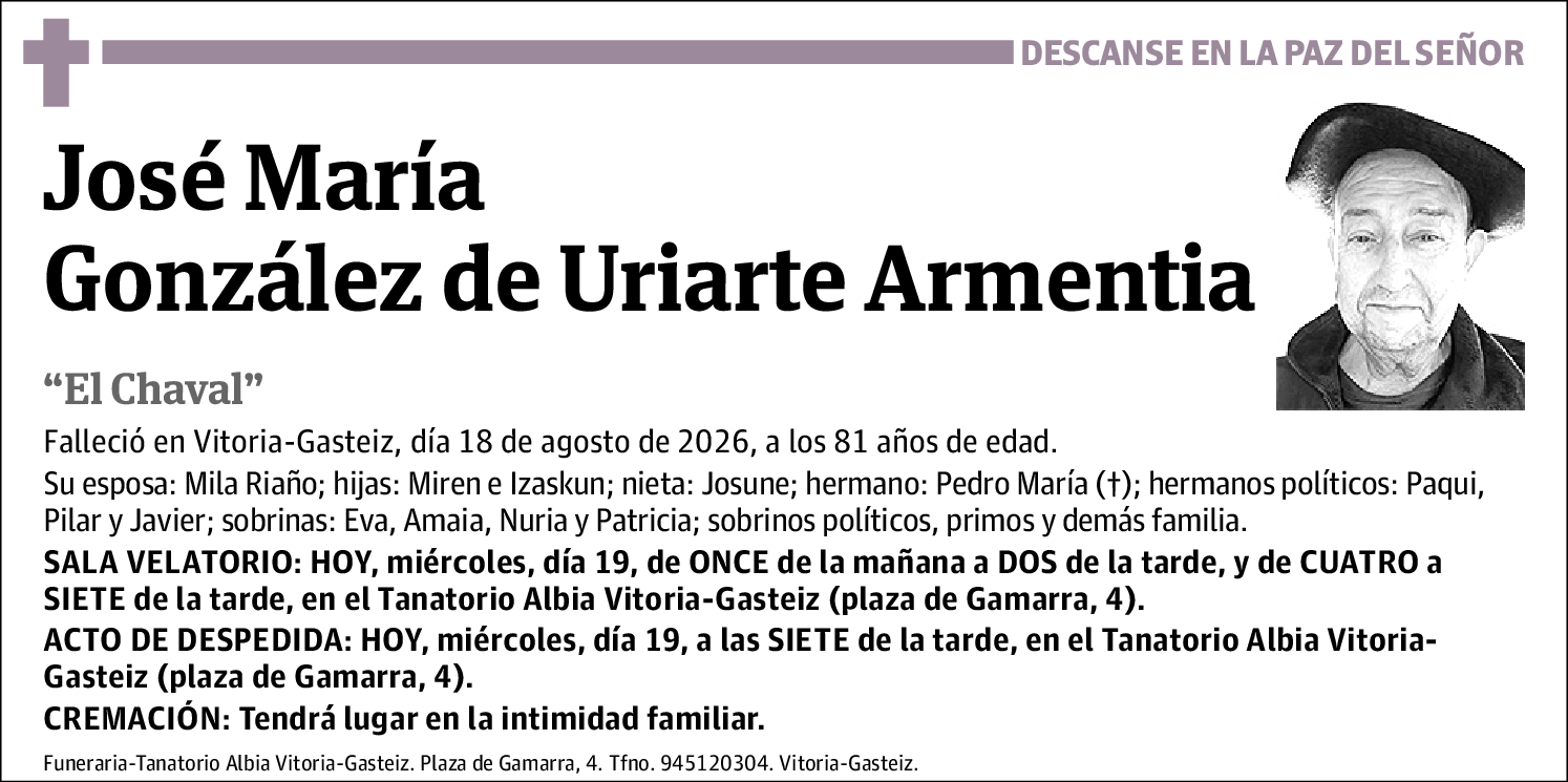 José María González de Uriarte Armentia