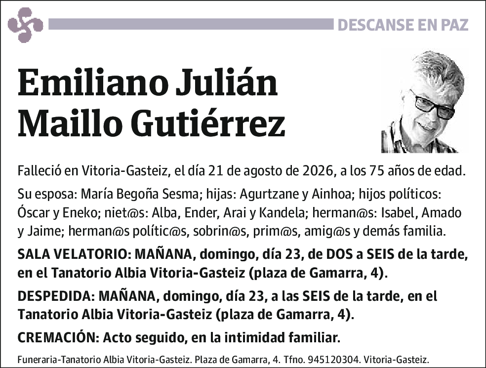 Emiliano Julián Maillo Gutiérrez