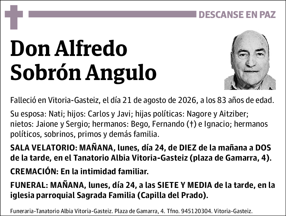 Alfredo Sobrón Angulo