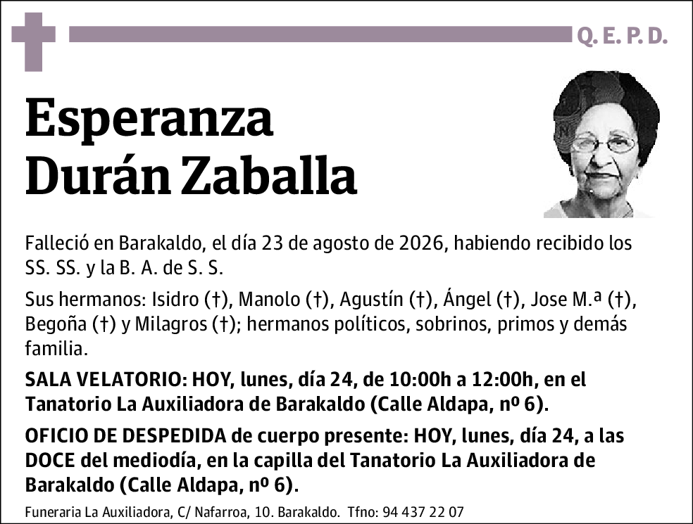 Esperanza Durán Zaballa
