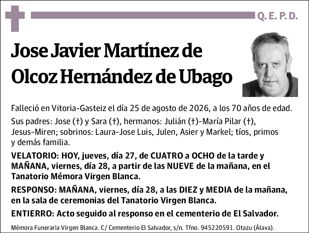 Jose Javier Martínez de Olcoz Hernández de Ubago
