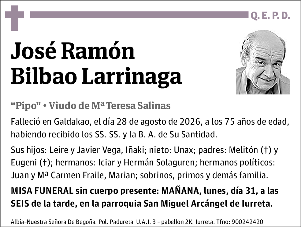 José Ramón Bilbao Larrinaga