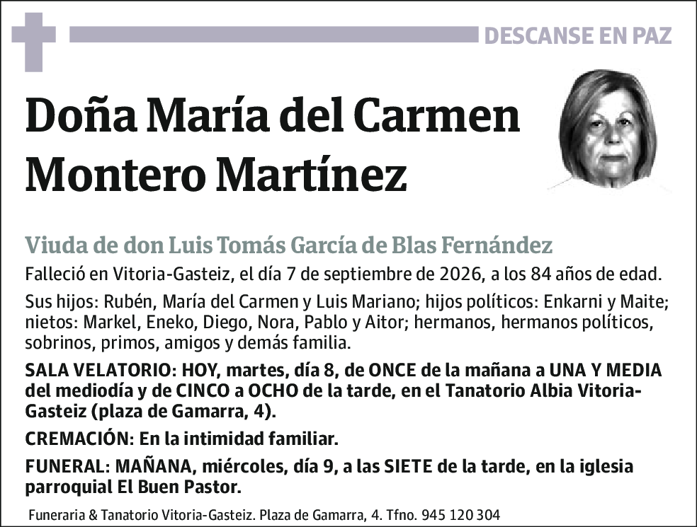 María del Carmen Montero Martínez