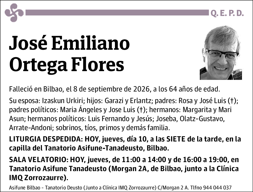 Jose Emiliano Ortega Flores