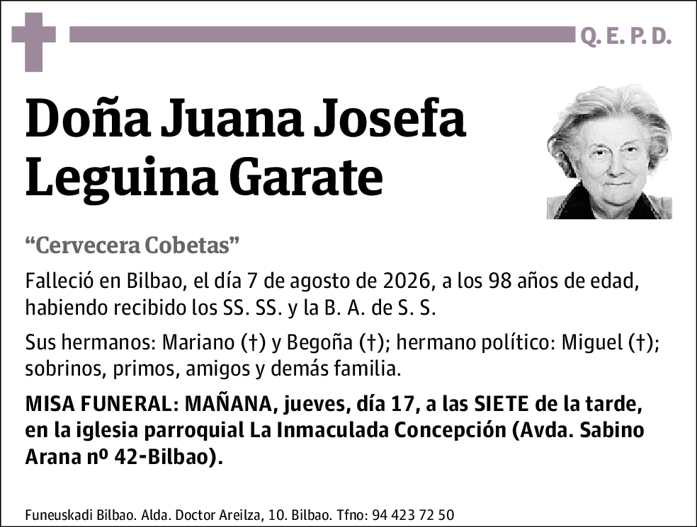 Juana Josefa Leguina Zarate