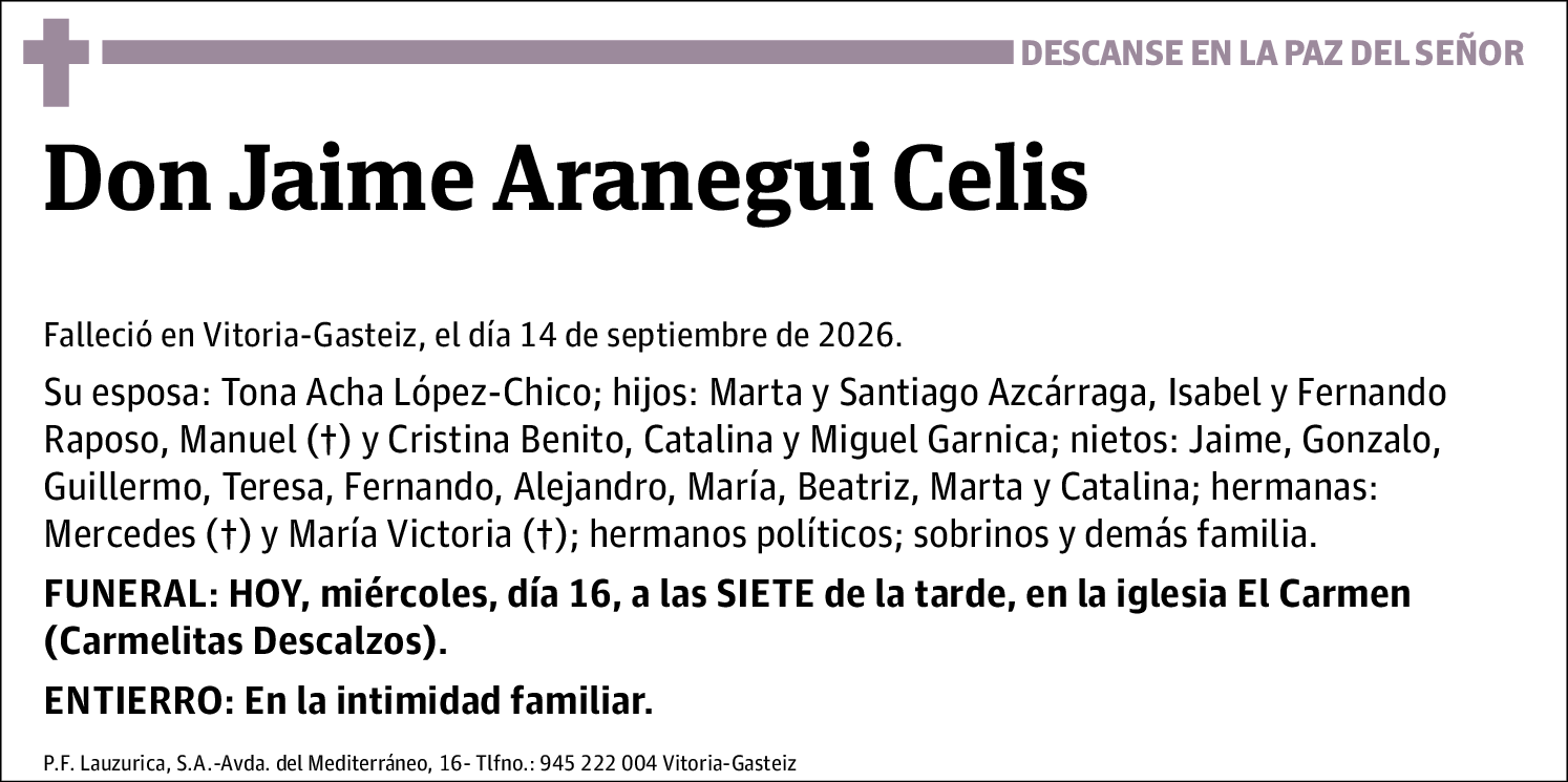 Jaime Aranegui Celis