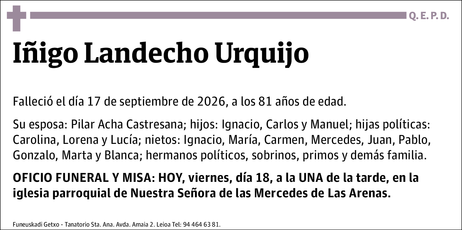 Iñigo Landecho Urquijo