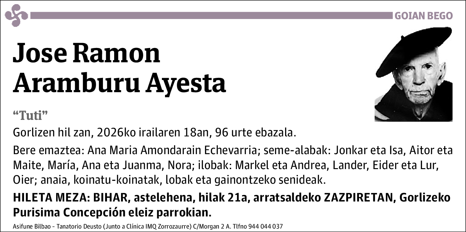 Jose Ramon Aramburu Ayesta