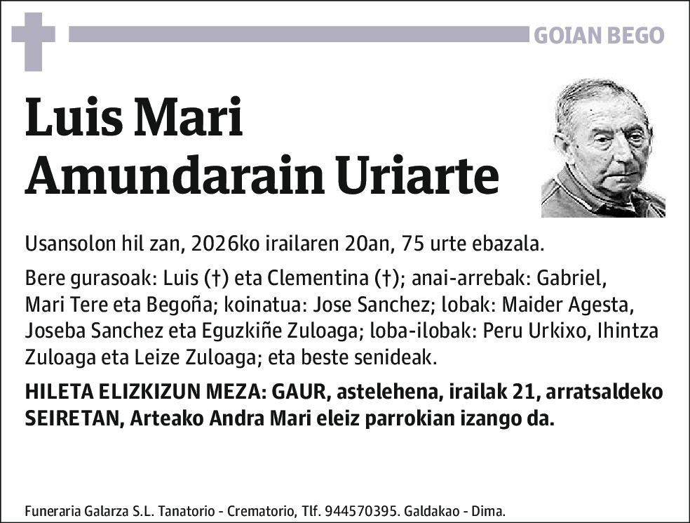 Luis Mari Amundarain Uriarte
