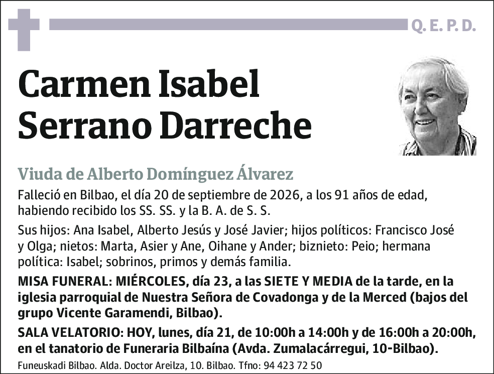 Carmen Isabel Serrano Darreche