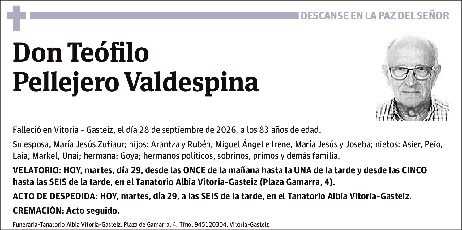 Teófilo Pellejero Valdespina