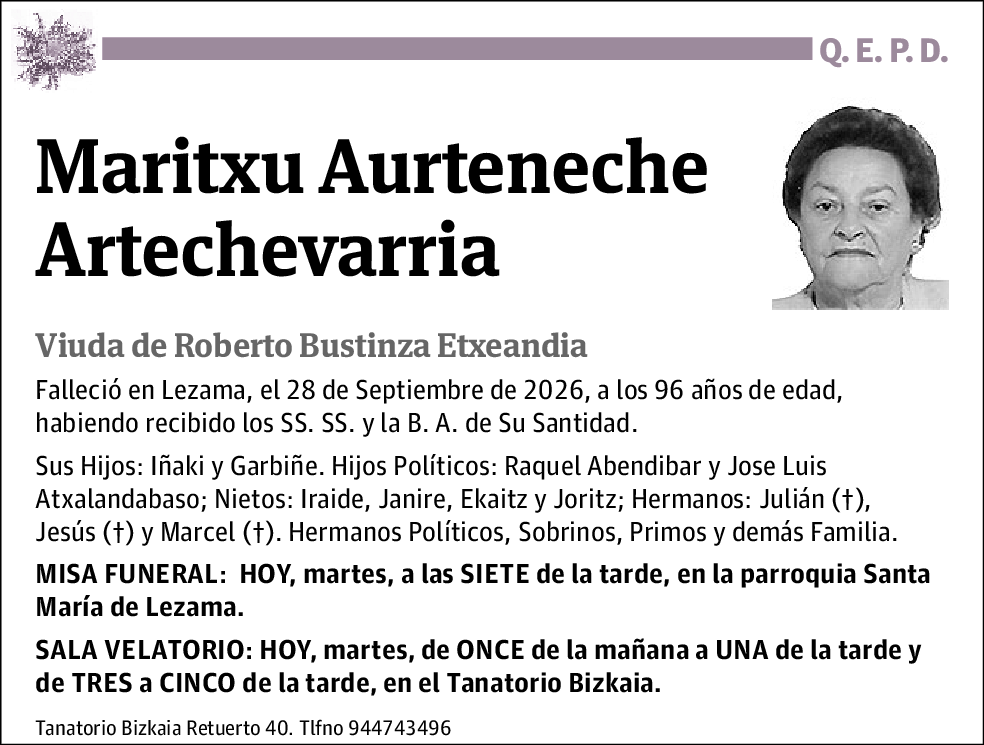 Maritxu Aurteneche Artechevarria