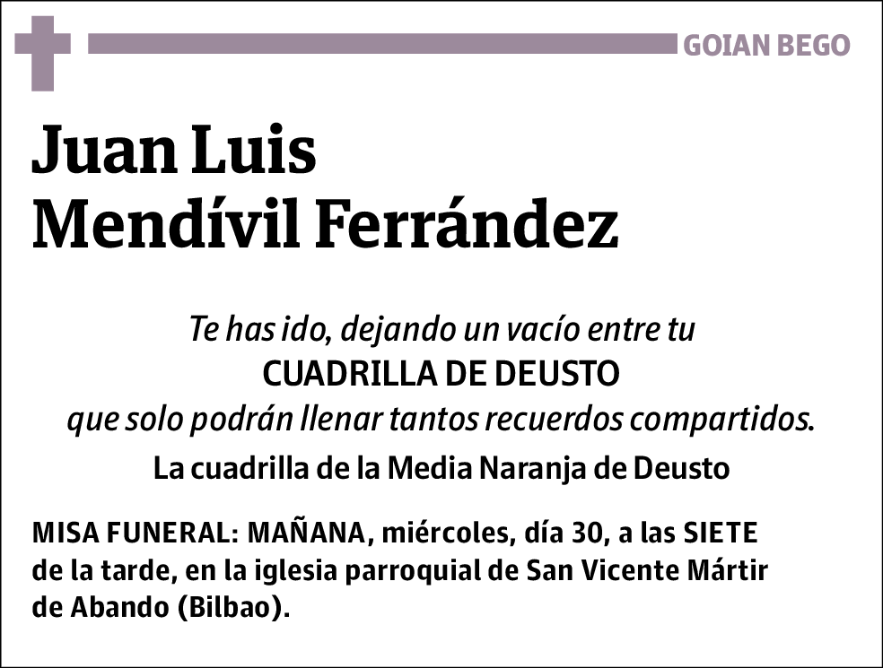 Juan Luis Mendívil Ferrández