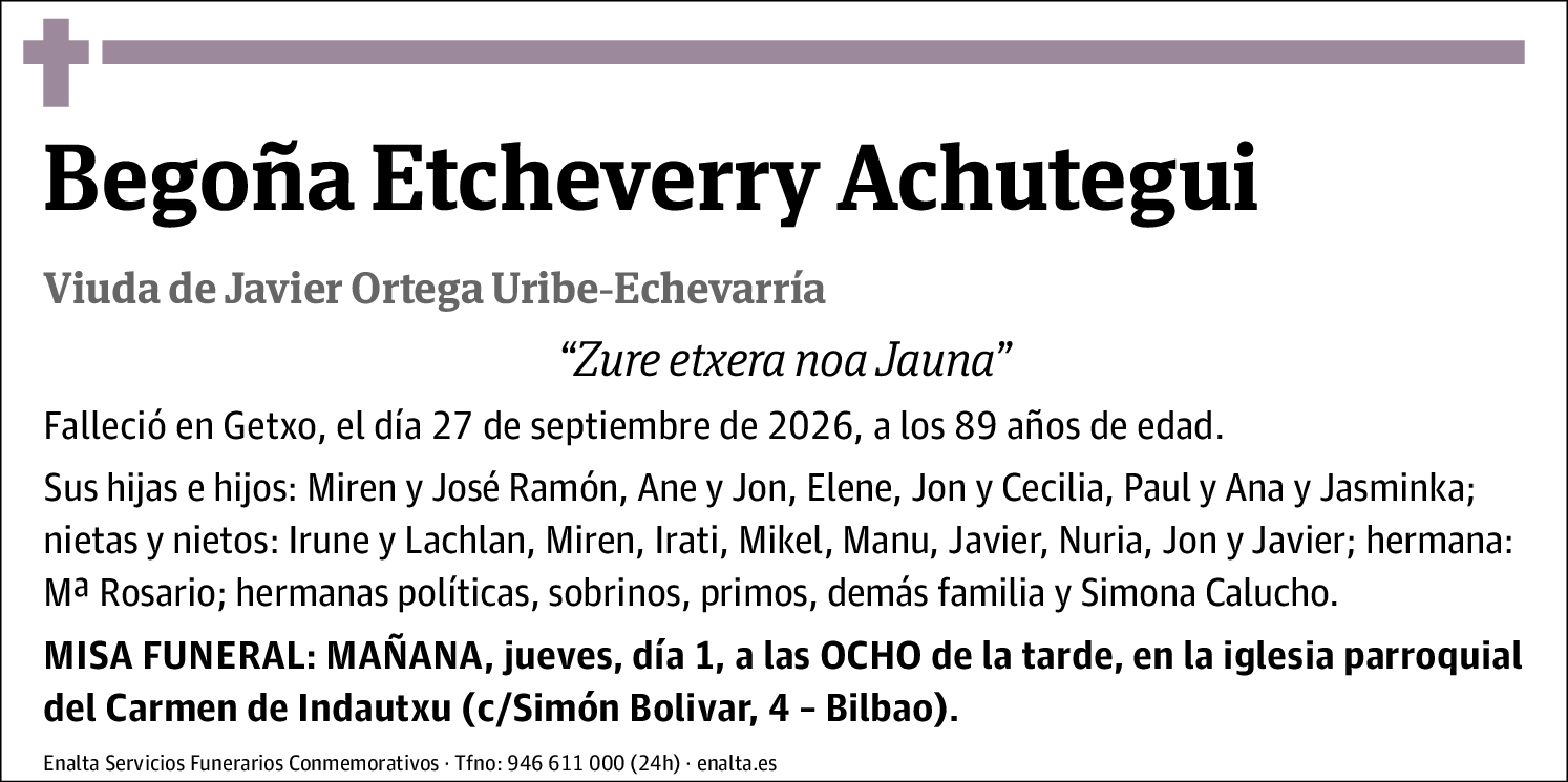 Begoña Etcheverry Achutegui