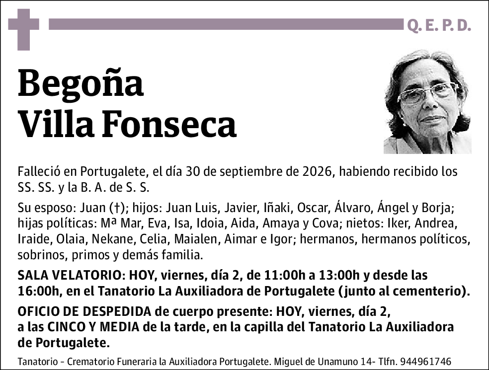 Begoña Villa Fonseca
