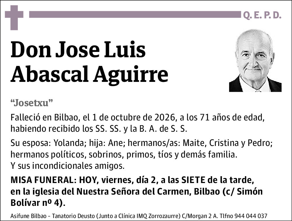 Jose Luis Abascal Aguirre