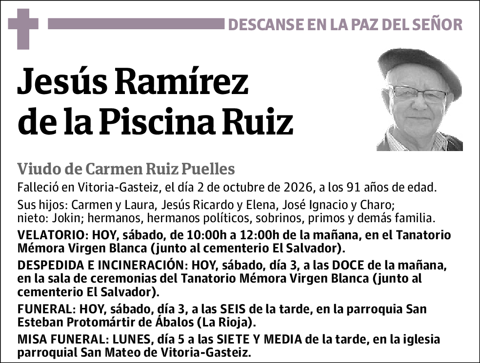 Jesús Ramírez De La Piscina Ruiz