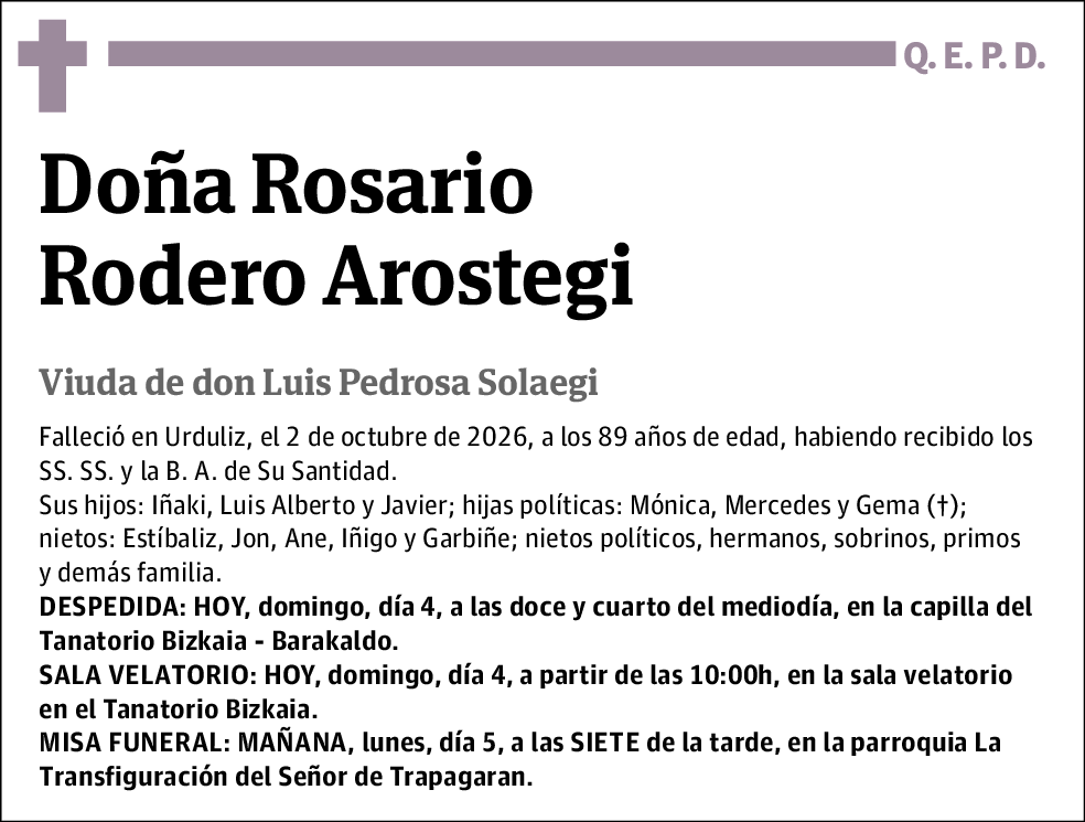Rosario Rodero Arostegi
