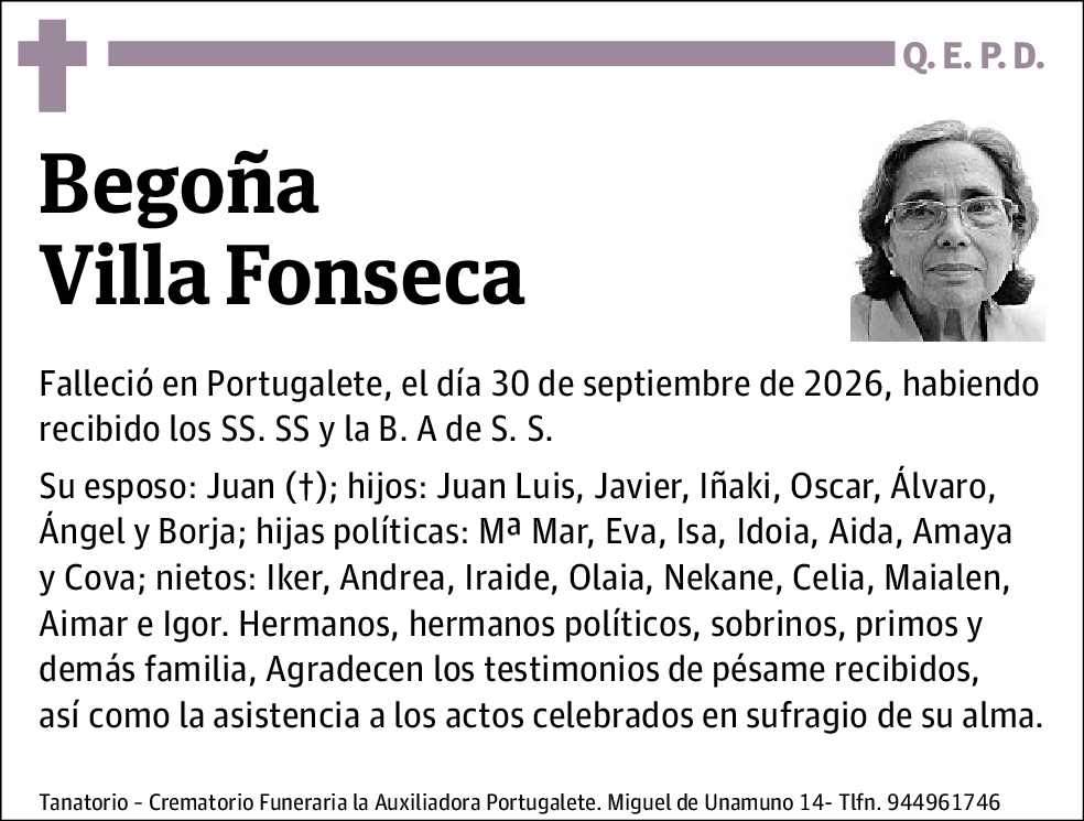 Begoña Villa Fonseca