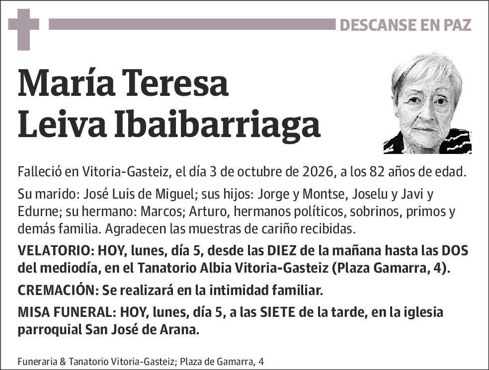 María Teresa Leiva Ibaibarriaga