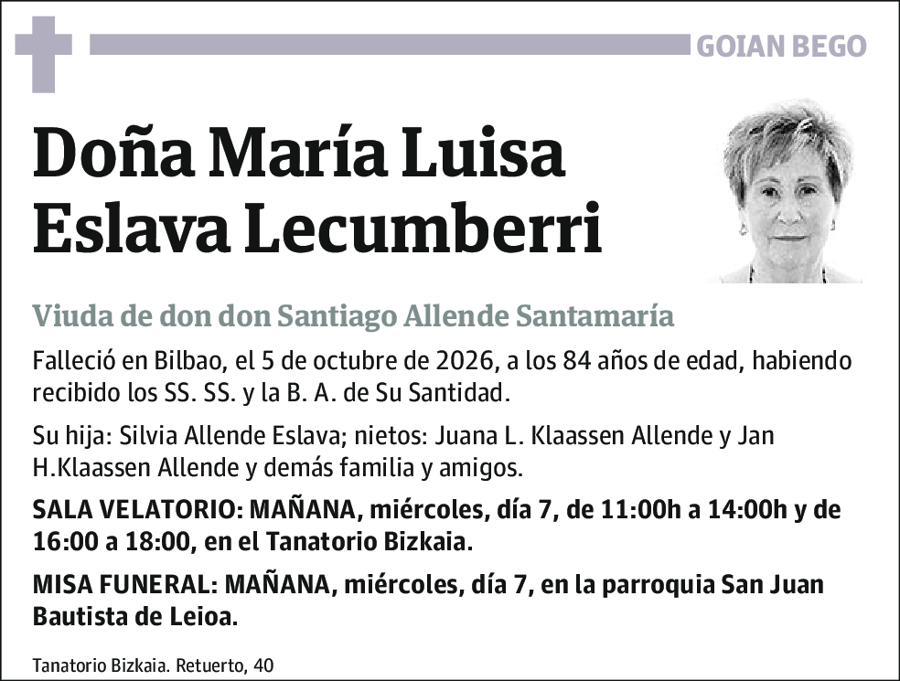 María Luisa Eslava Lecumberri