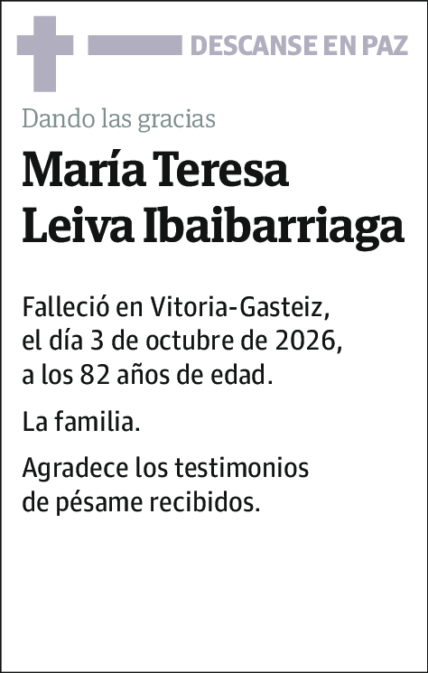 María Teresa Leiva Ibaibarriaga