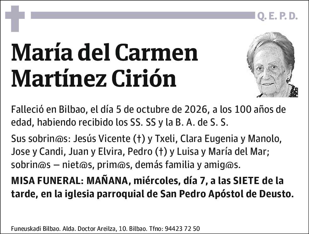 Maria del Carmen Martínez Cirión