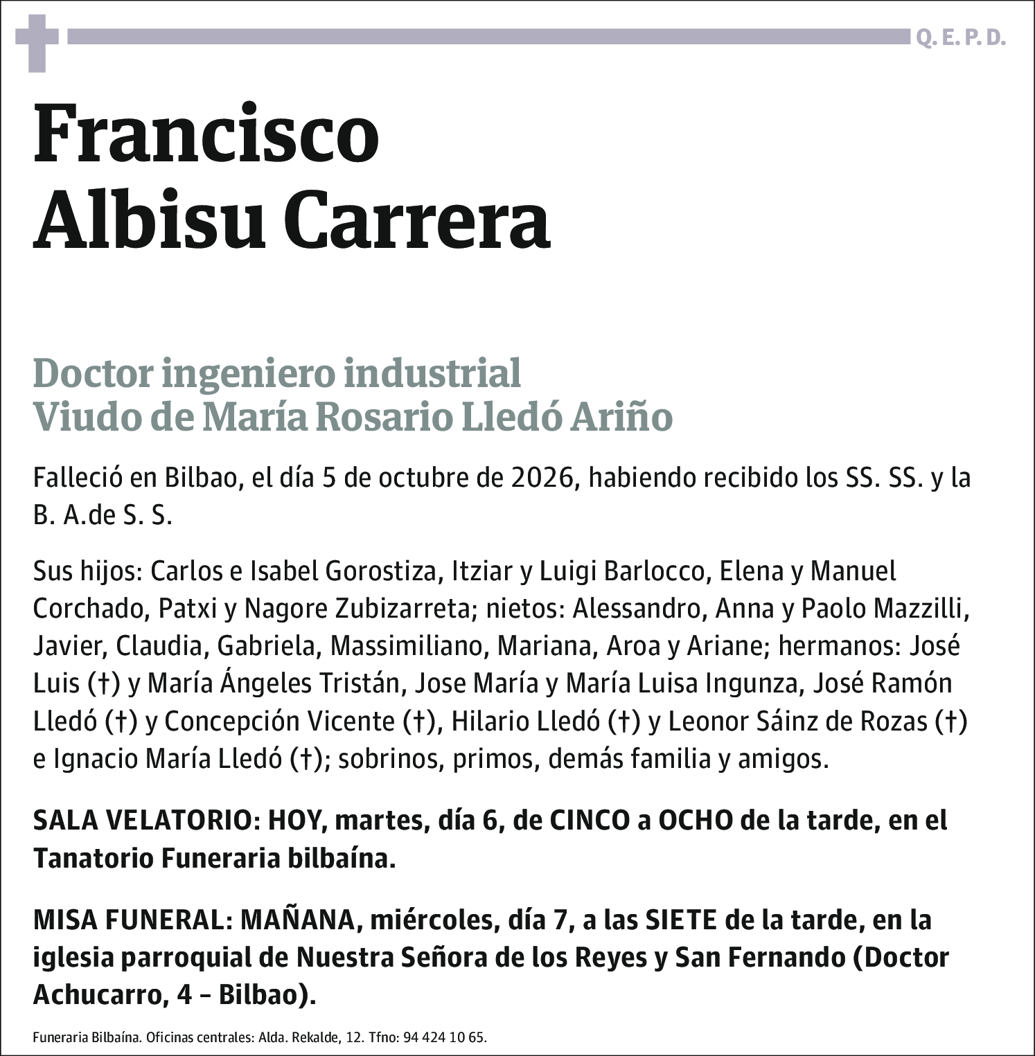 Francisco Albisu Carrera