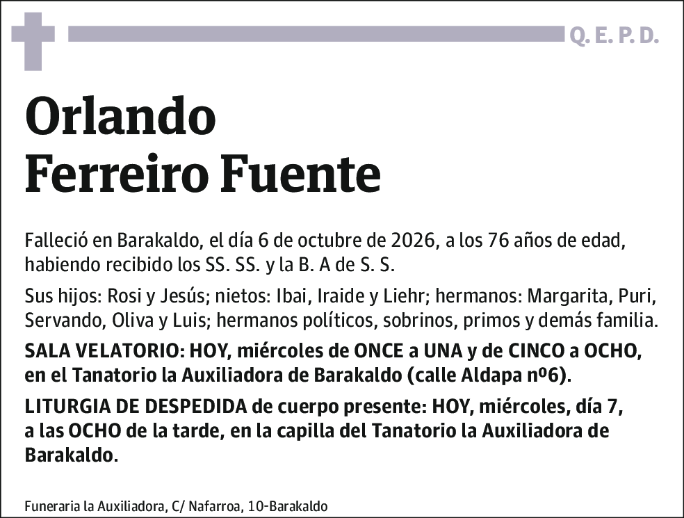 Orlando Ferreiro Fuente