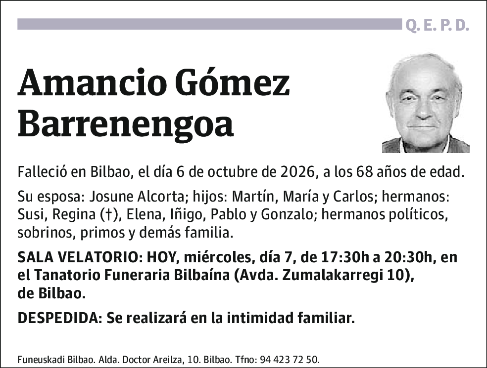 Amancio Gómez Barrenengoa