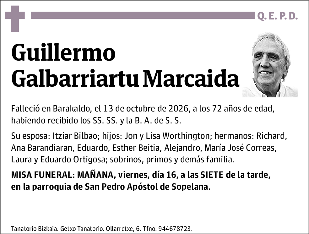 Guillermo Galbarriartu Marcaida