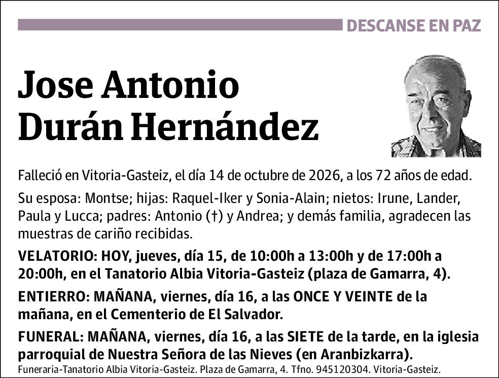 Jose Antonio Durán Hernández
