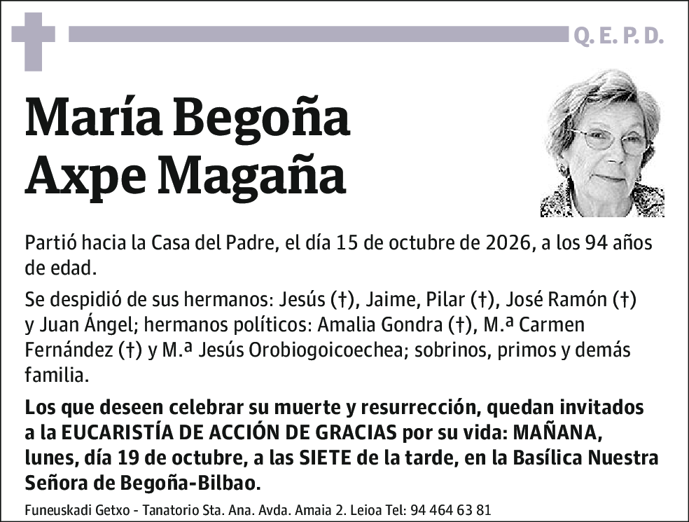 María Begoña Axpe Magaña