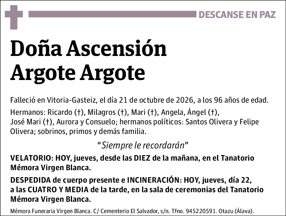 Ascensión Argote Argote