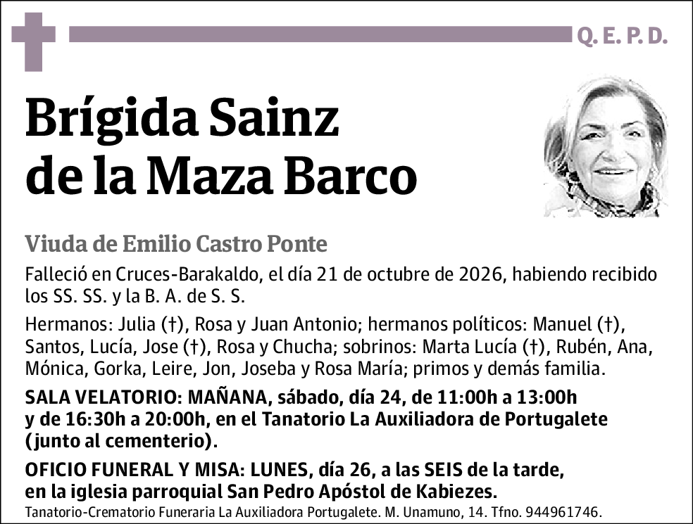 Brígida Sainz de la Maza Barco