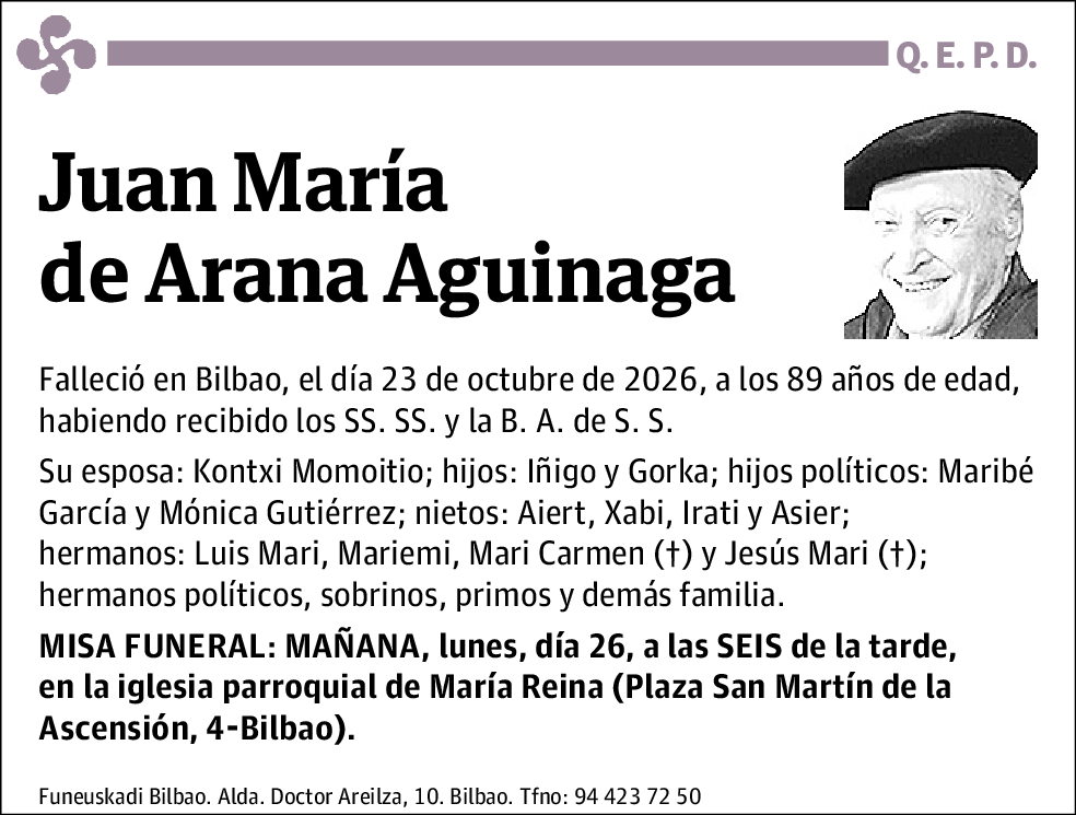 Juan María de Arana Aguinaga