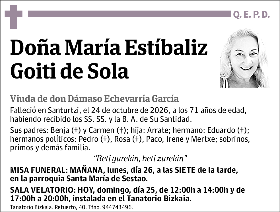 María Estíbaliz Goiti de Sola