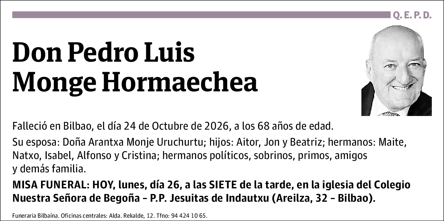 Pedro Luis Monge Hormaechea