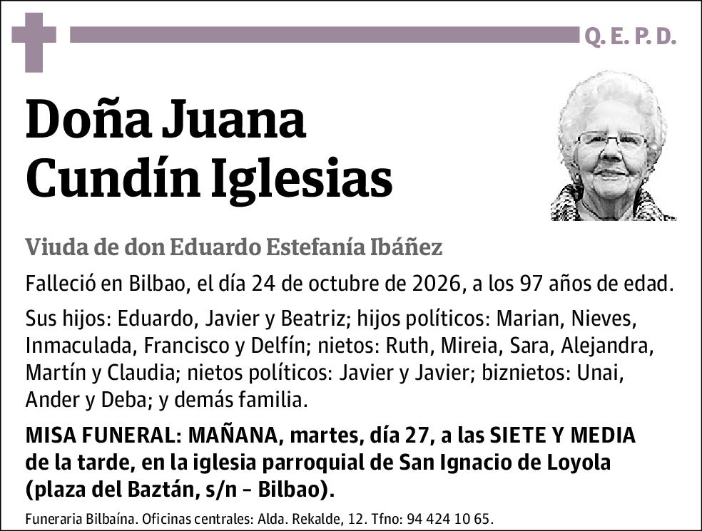 Juana Cundín Iglesias