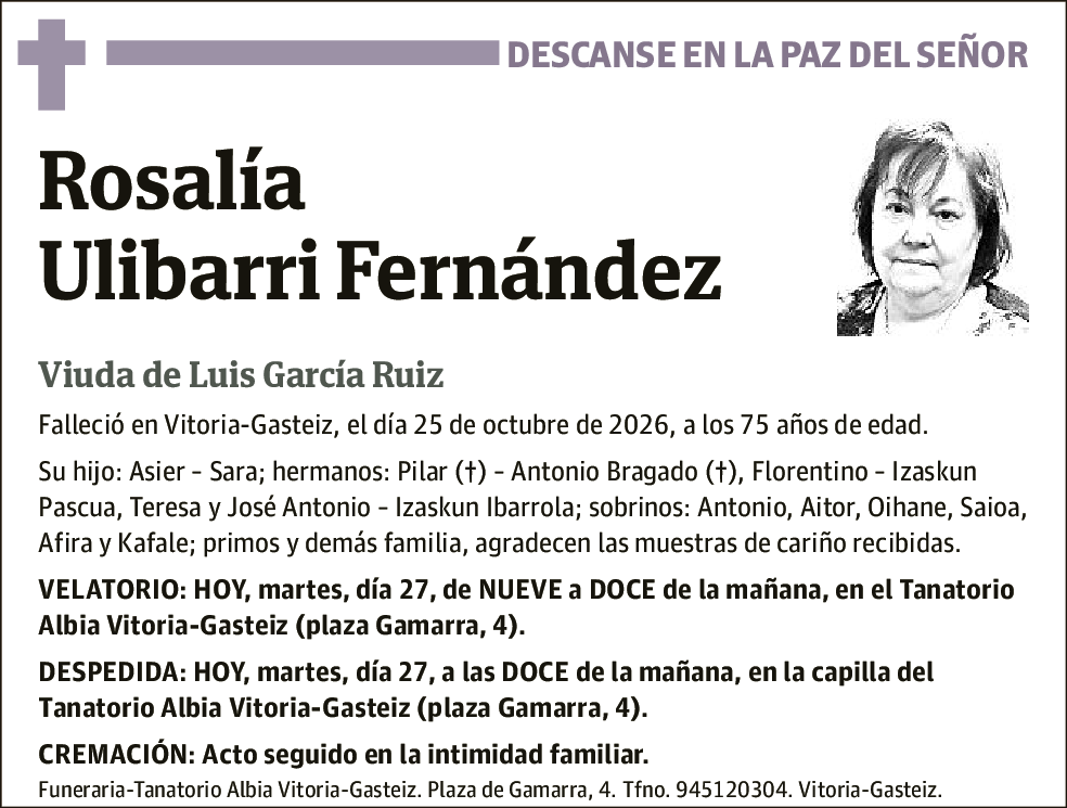 Rosalía Ulibarri Fernández