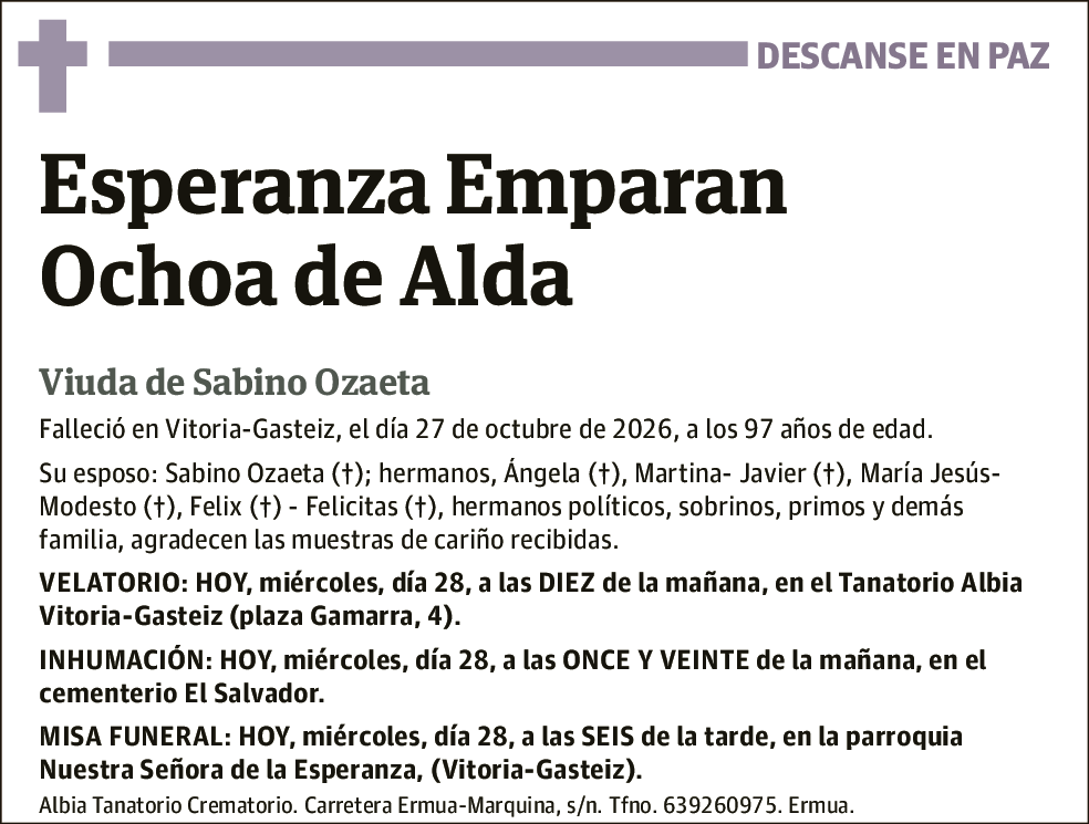 Esperanza Emparan Ochoa de Alda