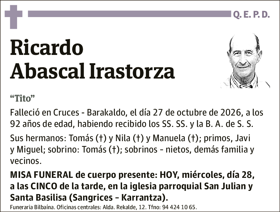 Ricardo Abascal Irastorza