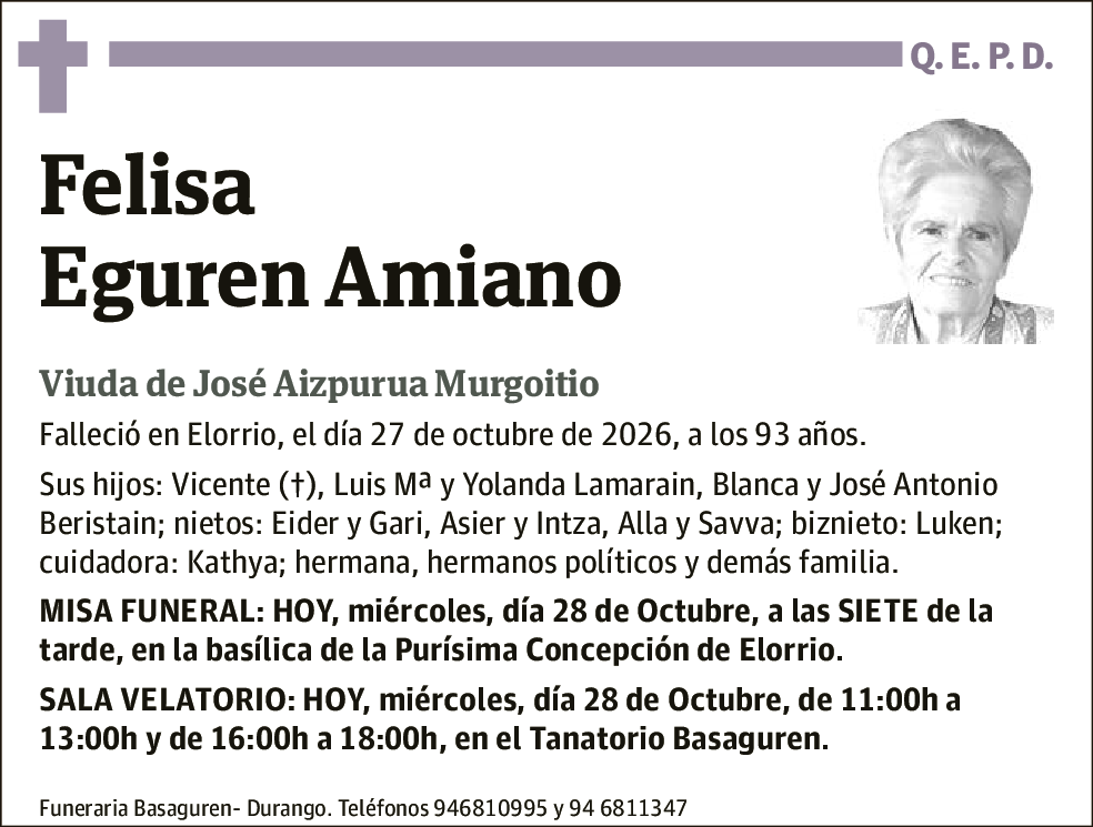 Felisa Eguren Amiano